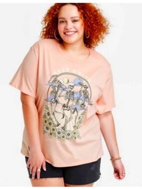 Zoe + Liv Keep Going Skeleton Graphic Tee